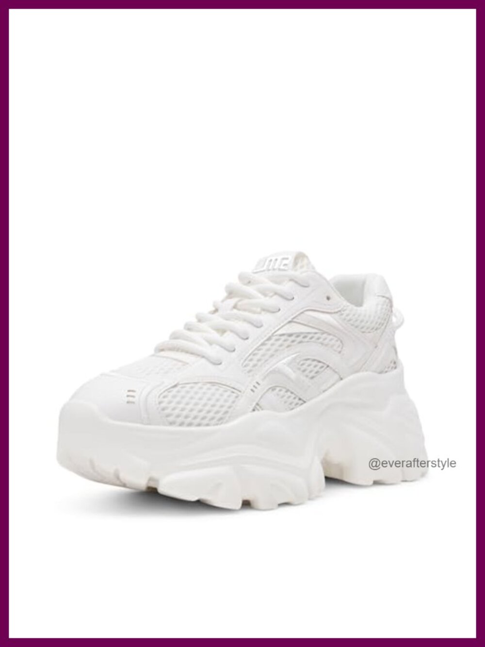 Steve Madden Womens Ripper Platform Sneakers Lace-Up Casual Athletic Shoes